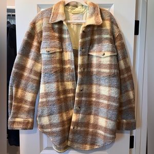 Plaid shirt jacket
